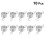 10 Pcs Knotting And Weaving Tools Metal Yarn Guide Knitting Thimble 9