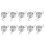 10 Pcs Knotting And Weaving Tools Metal Yarn Guide Knitting Thimble 8
