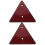2Pcs Triangle Emergency Warning Sign Reflective Roadside Safety 3