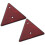 2Pcs Triangle Emergency Warning Sign Reflective Roadside Safety 5