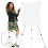 Folding Painting Easel Students Silver 1 Set 5