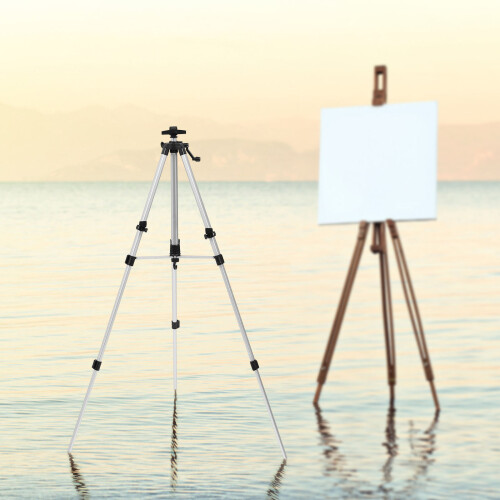 Folding Painting Easel Students Silver 1 Set 1