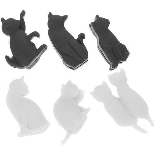 6 Pezzi Portatovaglioli In Silicone