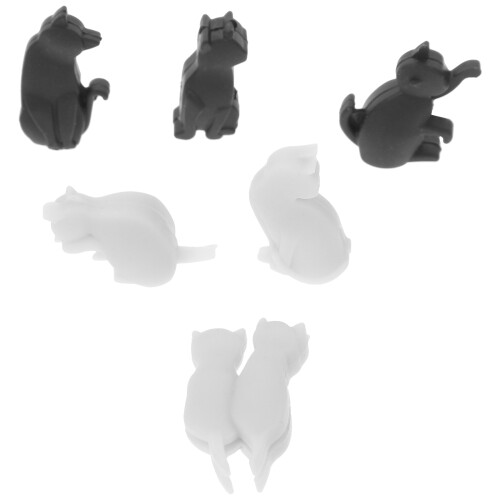 6 Pezzi Portatovaglioli In Silicone 2
