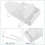 Easel White Board Magnetic Storage Cabinet Iron Hook Rack 6