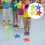 Multicolor Spot Markers Non-Slip Pvc Assorted Color 4pcs 3