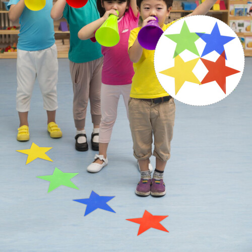 Multicolor Spot Markers Non-Slip Pvc Assorted Color 4pcs 2