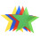 Multicolor Spot Markers Non-Slip Pvc Assorted Color 4pcs 5