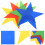 Multicolor Spot Markers Non-Slip Pvc Assorted Color 4pcs 4