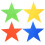 Multicolor Spot Markers Non-Slip Pvc Assorted Color 4pcs 2