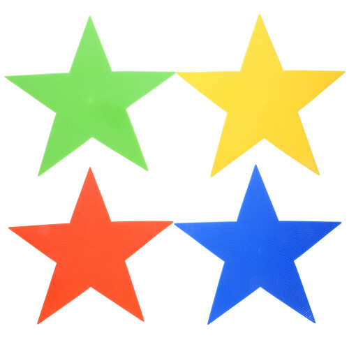 Multicolor Spot Markers Non-Slip Pvc Assorted Color 4pcs 1