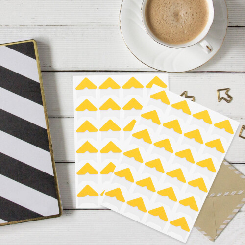 Masteelf  10 Sheets Adhesive Accessory Album Corner Stickers 2