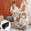 8pcs Folding Ladder Sliding Mat Rubber Earth Tones Blush 5