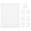 8 Pcs Plastic Mesh Canvas Sheet Grid Sheets For Embroidery Flexible 10