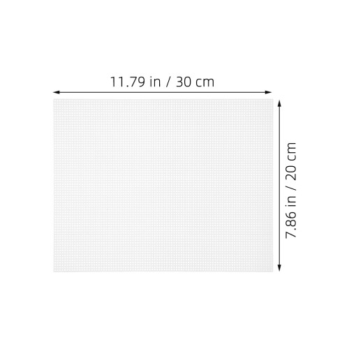 8 Pcs Plastic Mesh Canvas Sheet Grid Sheets For Embroidery Flexible 2