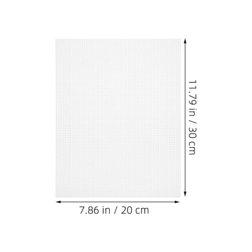 8 Pcs Plastic Mesh Canvas Sheet Grid Sheets For Embroidery Flexible 1