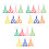 21-delig kinder insectenknippertjes met clips - plastic 5