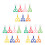 21-delig kinder insectenknippertjes met clips - plastic 7