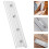 Home Curtain Joints Rail End Connector Adjustable Part Silver 4