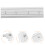 Home Curtain Joints Rail End Connector Adjustable Part Silver 3