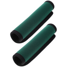 Travel Bag Handle Wraps Neoprene Cover Dark Green 2pcs