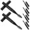 Raindrops  6 Pcs Eye Makeup Tools Eyelashes Brushes Brow Eyebrow Black 8