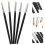 Raindrops  6 Pcs Eye Makeup Tools Eyelashes Brushes Brow Eyebrow Black 5