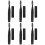 Raindrops  6 Pcs Eye Makeup Tools Eyelashes Brushes Brow Eyebrow Black 10