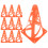 Worgeous Agility Cones For Training Marker Cones Orange 10pack 10