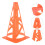 Worgeous Agility Cones For Training Marker Cones Orange 10pack 4