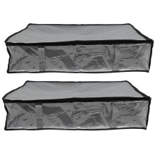 2pcs Clothes Bag Non-Woven Fabric Trash Can Foldable
