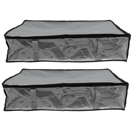 2pcs Clothes Bag Non-Woven Fabric Trash Can Foldable