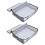 2pcs Clothes Bag Non-Woven Fabric Trash Can Foldable 10