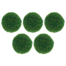 5 palline sintetiche da appendere, diam 1,2 cm