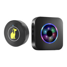 Pet Door Bell Wireless, 5-Volume Levels, Waterproof Trainer Button, For Apartment Living, Backyard/Indoor-Outdoor Use