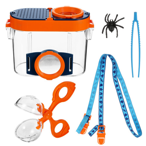 set vergrootglas insectenverzameldoos observatiecontainer kinderen