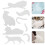 conjunto de para acolchoado acrílico com régua 5