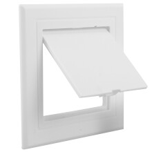 porta de painel plástico com por clipe, e fechar