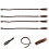 4Pièces Queue De Tressée Longue Synthétique Marron Décor 11