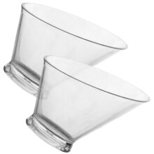 2 tigelas transparentes para , , e