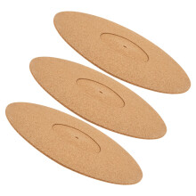 3Pcs Tapete De Cortiça Para -Discos Anti-Estático E Anti-Vibração