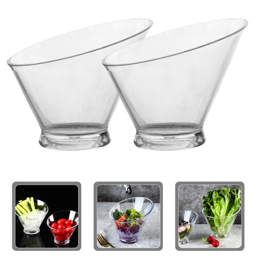 2 tigelas transparentes para , , e 2