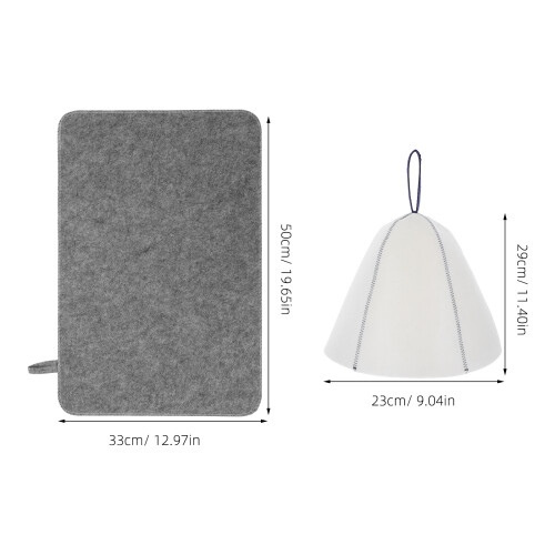 chapéu para sauna com almofada, acessório para banho 1