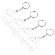 4 transparente -cabelos pet pingente frasco cachorro