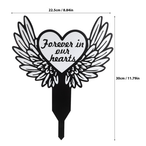 grabkreuz-stab acryl für grabmal, 1 2