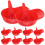 12 sets baseball-cap-schüsseln mit löffeln, - und dessertschüssel 7