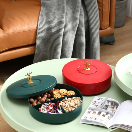 1St Deckel Snacks Box Nüsse Tablett Aufbewahrung 2