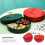 1St Deckel Snacks Box Nüsse Tablett Aufbewahrung 9