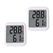 2Stk Multi-Funktions Hygrometer Für Innenräume Babyzimmer