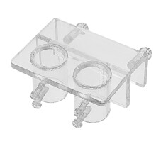 aquarium wasserschlauchschelle mit aussparungen, transparente halterung